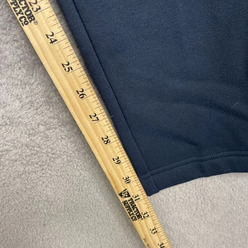 NEW Adidas Men's L Navy Tapered Sweatpants FL Taper Pant Style Elastic Waistband